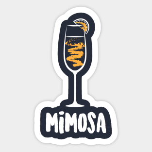 Mimosa Cocktail Drink Sticker